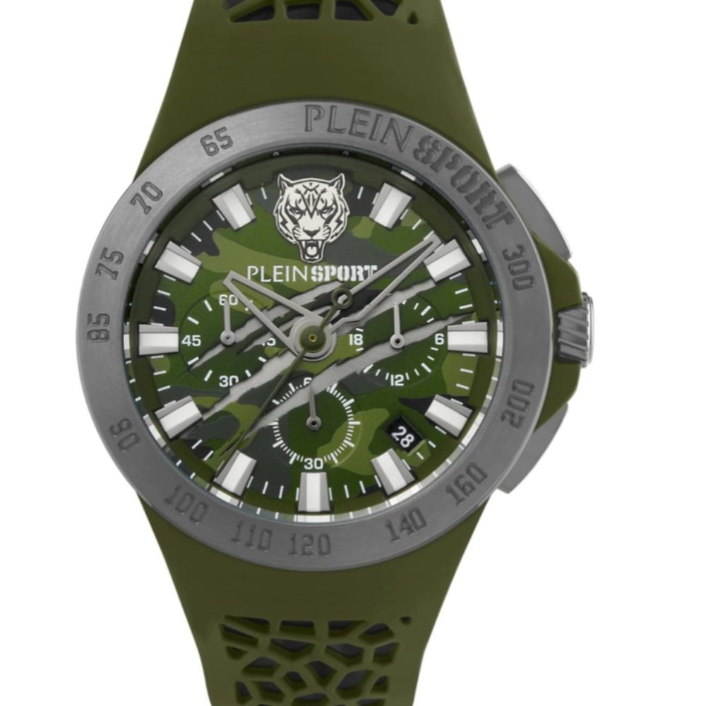 Plein Sport 43mm Gunmetal Case Watch
